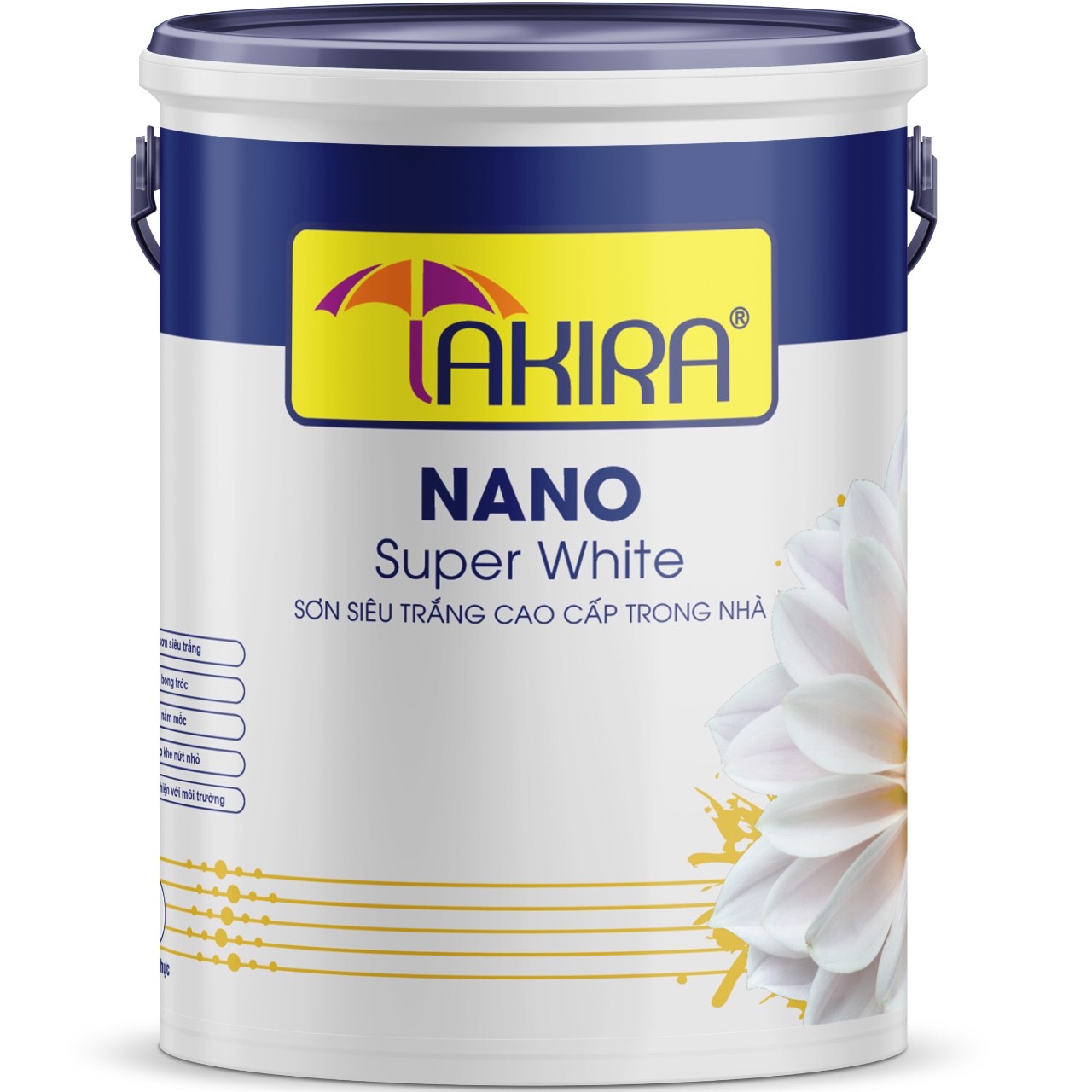 SƠN NỘI THẤT TAKIRA NANO SUPER WHITE 5L