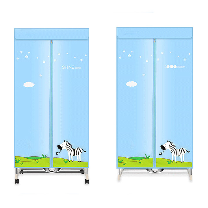 Tủ Sấy Quần Áo 2 Tầng Khung INOX Chắc Chắn Công Suất 1000W - Tủ Quần Áo 2 Tầng Tích Hợp Chức Năng Sấy