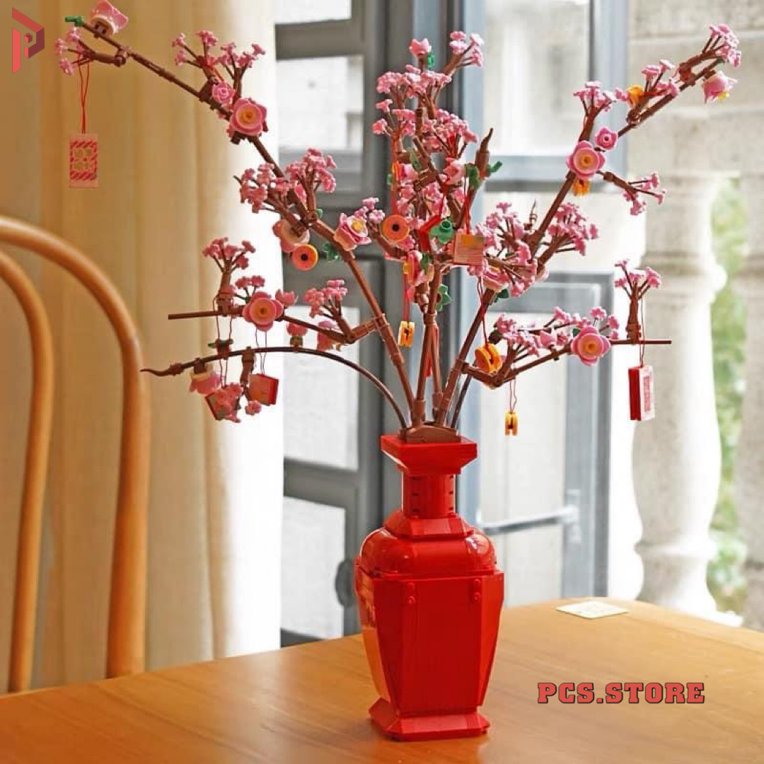 Đồ Chơi Lắp Ráp Mô Hình Cây Đào Tết Tài Lộc 2023 - PCS STORE