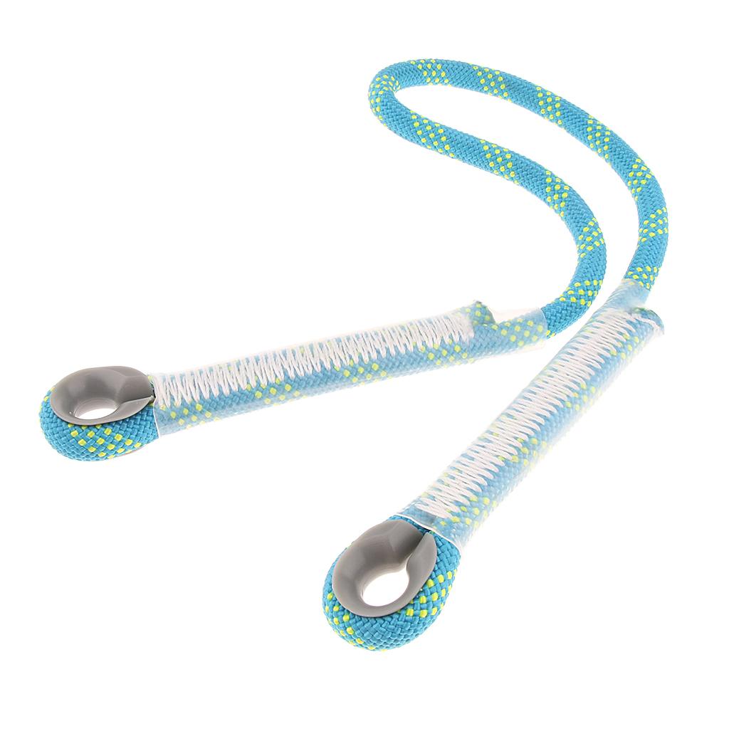 Climbing Knotted Pre-sewn Eye-to-Eye Prusik Loop Cord Static Rope Blue 60cm