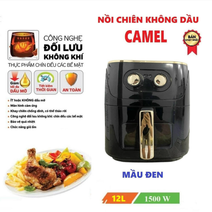 NỒI CHIÊN KHÔNG DẦU12 LÍT CÔNG SUẤT LỚN