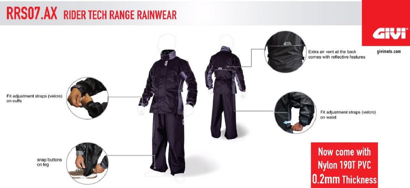 Bộ quần áo mưa Givi RRS07