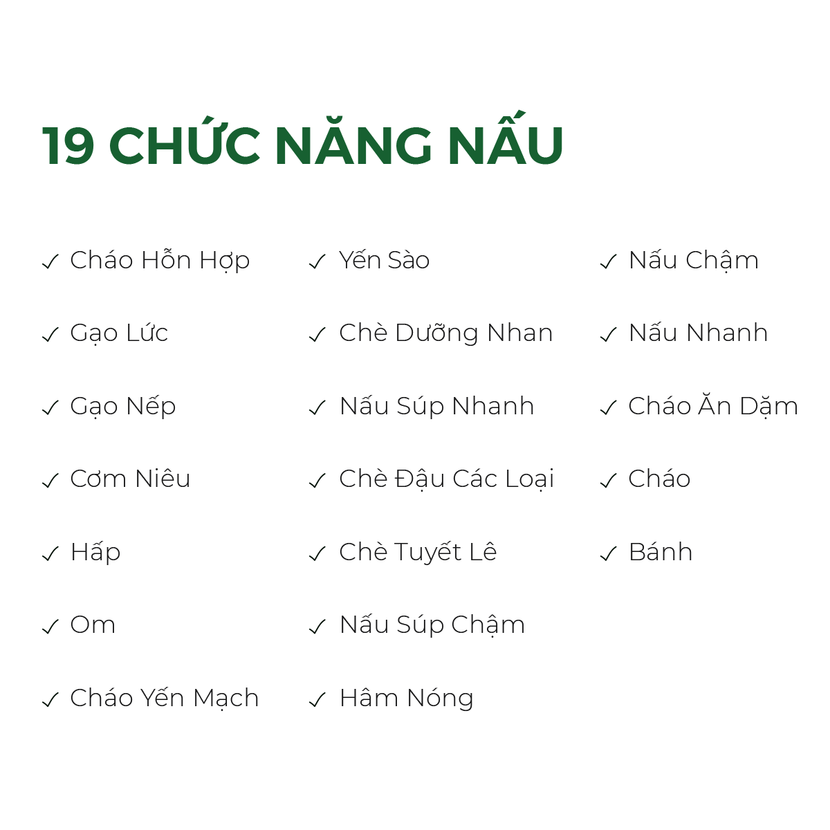 CAO CẤP Nồi Cơm Điện Cao Tần 19 Chức Năng Nấu Ăn Dreamer DR-IH15B HÀNG CHÍNH HÃNG Màu Đen