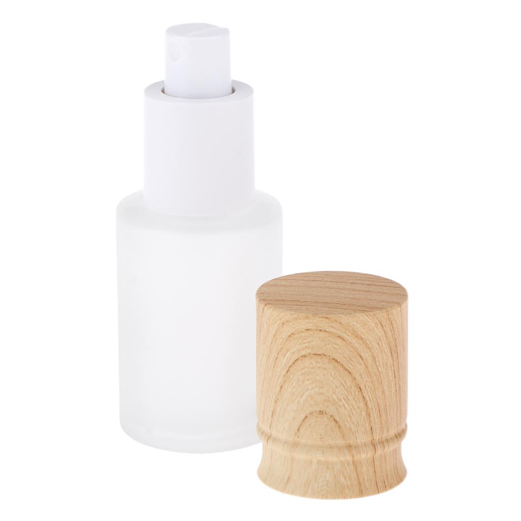 Empty Frosted Glass Spray Bottle Cosmetic Makeup Refillable Travel Perfume Toner Container