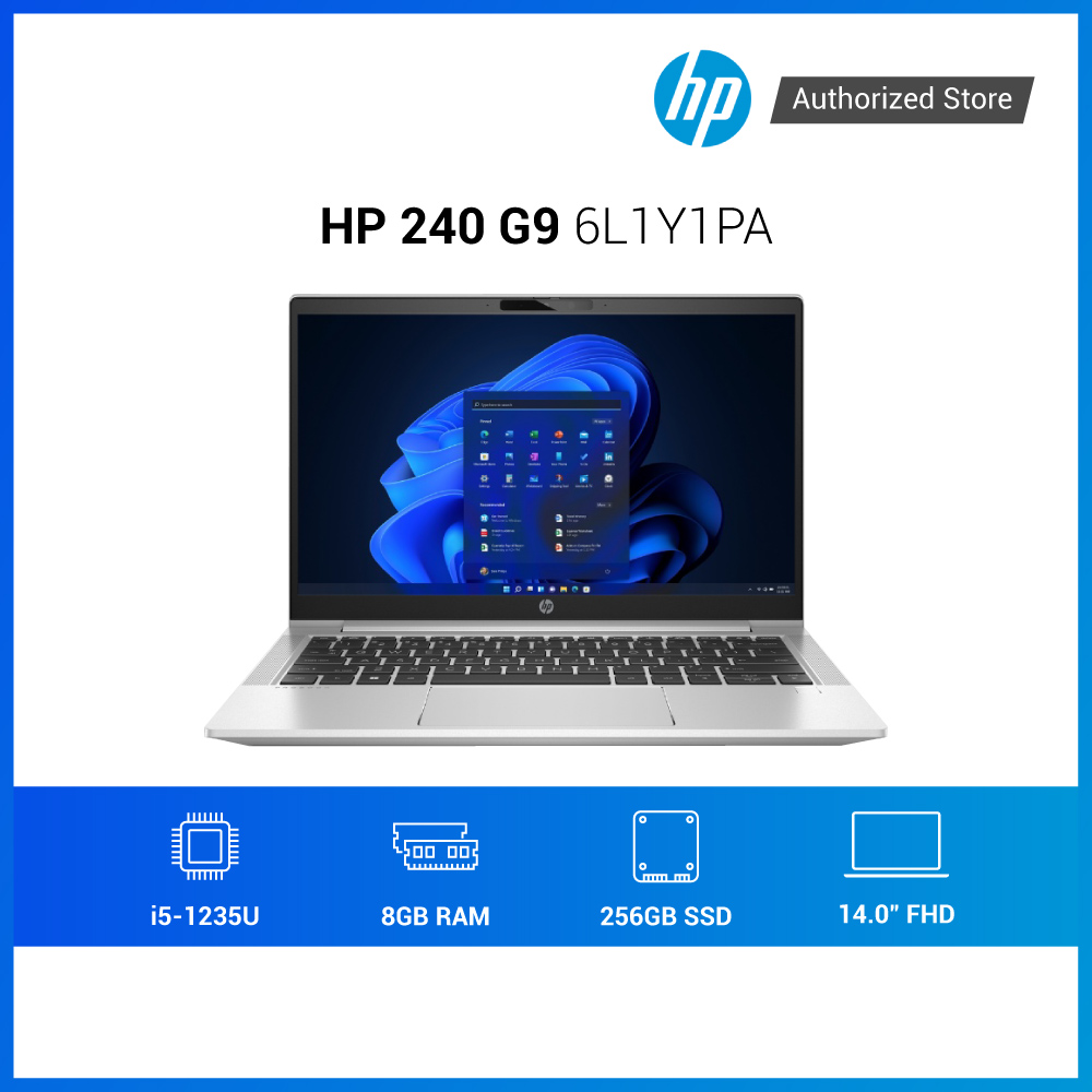 Laptop HP 240 G9 6L1Y1PA |i5-1235U|8GB RAM |256GB SSD |14"FHD|Win11 - Hàng Chính Hãng