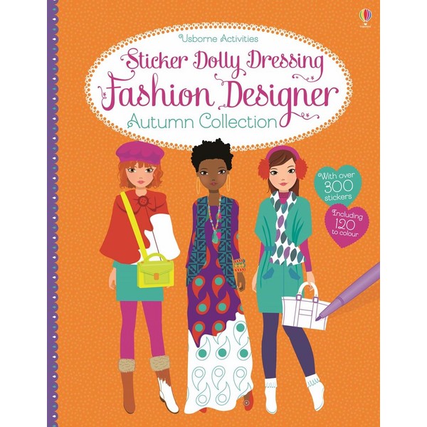 Usborne Sticker Dolly Dressing Fashion Designer Autumn Collection