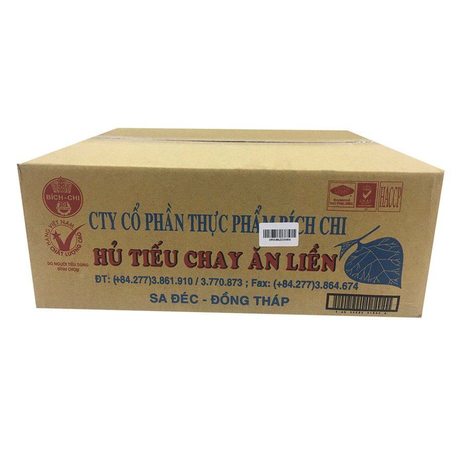 Thùng 30 Gói Hủ Tiếu Ăn Liền Chay Bích Chi