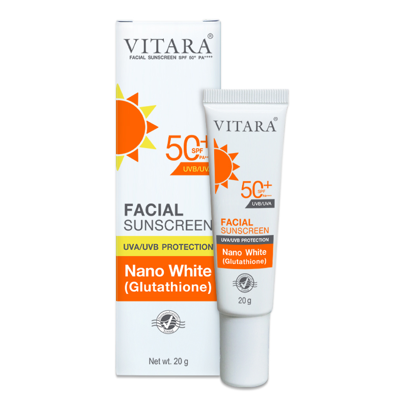 Kem Chống Nắng, Ngăn Ngừa Cho Nám, Tàn Nhang Vitara Sunscreen Spf 50+ ,Pa++ Thái Lan  (T/20gr) 