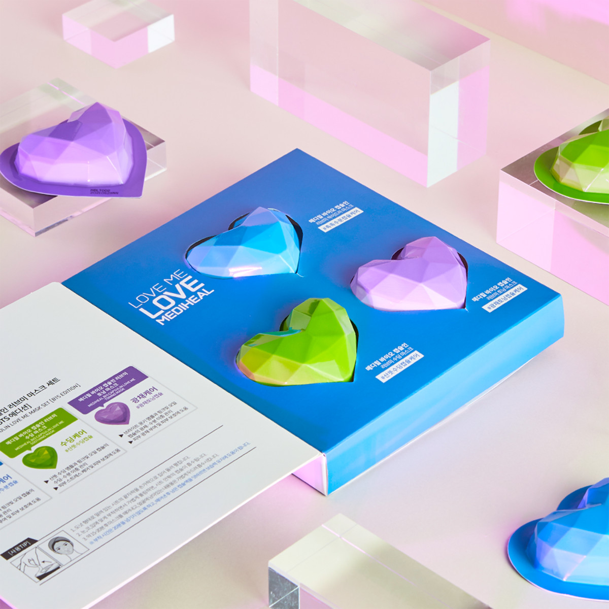 Set 3 mặt nạ Mediheal BTS Bio Capsulin Love Me Mask Set 1st Edition (3 sheets)