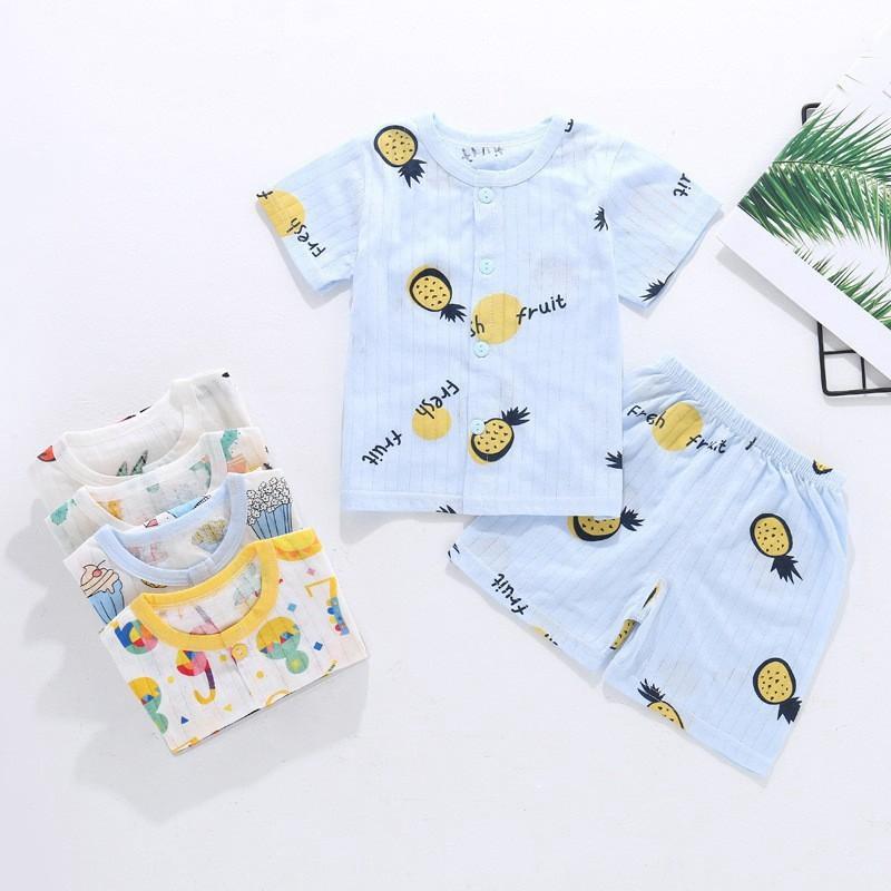 Set 5 Bộ Cotton Giấy Cho Bé Mùa Hè 0-15 Tháng