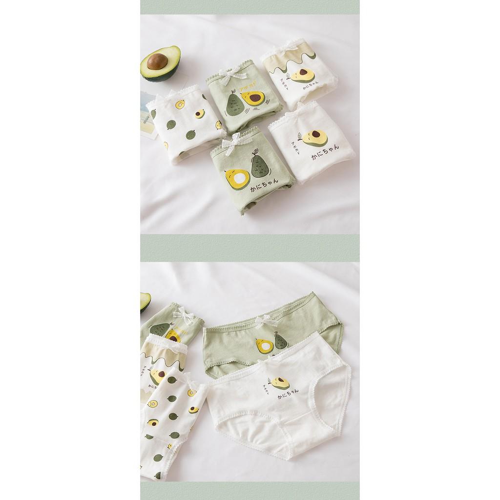 Quần Lót Nữ Cotton Trái Bơ Nữ Sinh Nhật Bản Hàng Loại Đẹp.