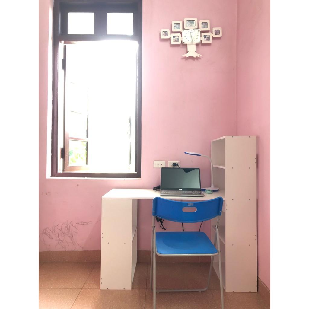 Bàn làm việc IGA hiện đại, bàn máy tính đa năng thông minh màu Trắng GP04.1 cao cấp