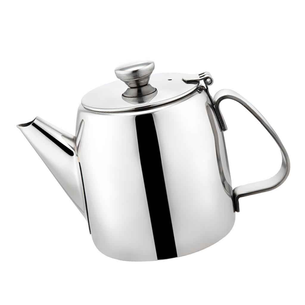 5Pcs 500ml Stainless Steel Teapot Cold Water Kettle Jug Coffee Pot Handle
