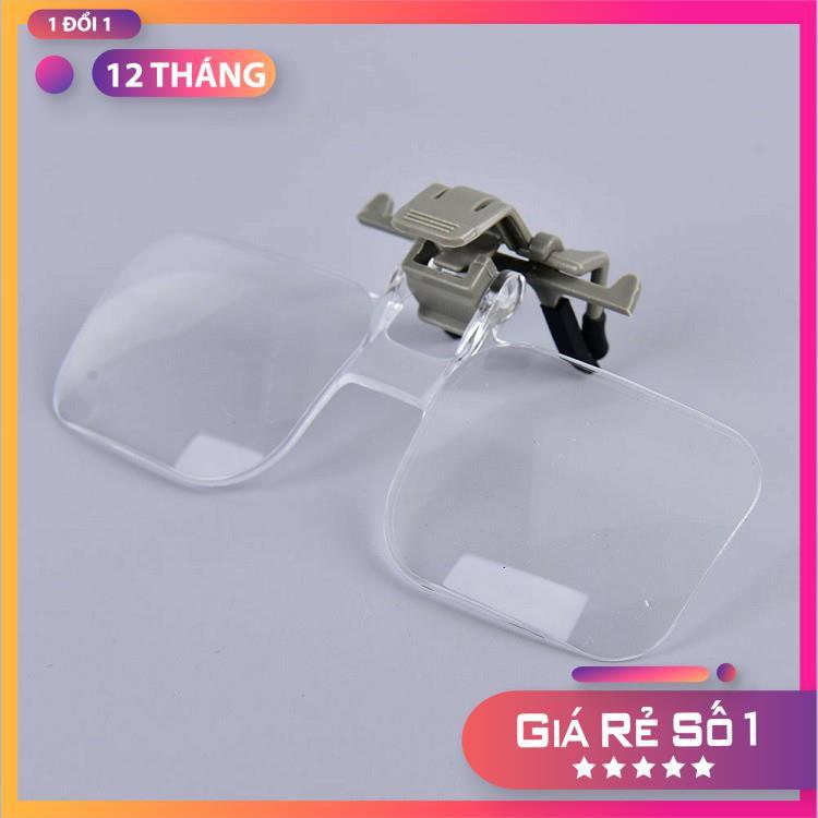 Kính lúp đeo mắt ️️ Kính lúp 2X kẹp mắt kính K19156