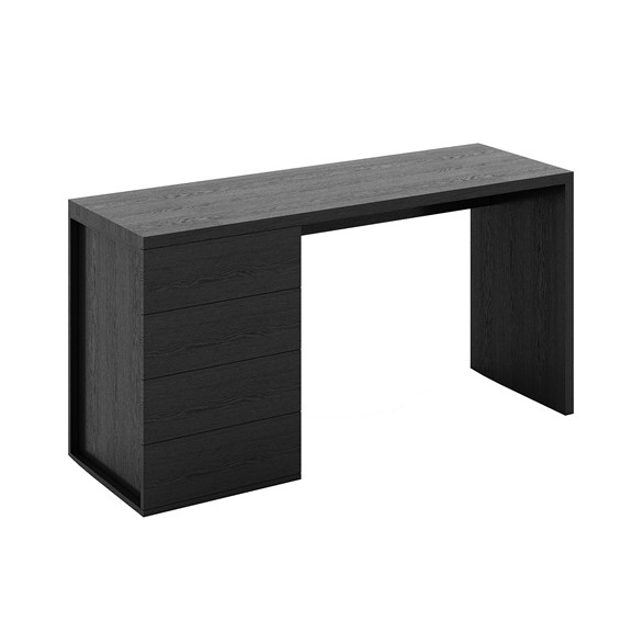 GRANDOLA, Bàn làm việc học tập 1 bên tủ, Phong cách Bắc Âu, 150x50x76cm