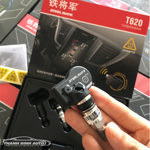 Cảm Biến Áp Suất Lốp Ô tô Steelmate T620 Van Gắn Trong Tích Hợp Màn DVD Android TPMS Xe Hơi Chính Hãng - BH 12 tháng