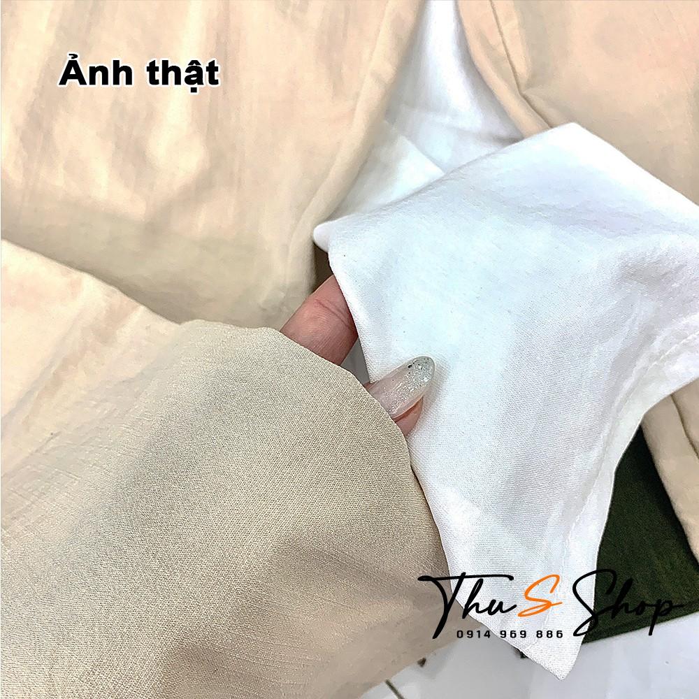 Quần Baggy Nữ Nhiều Màu Ống Rộng Chất Đũi Thái Mát mặc nhà đi chơi du lịch siêu xinh