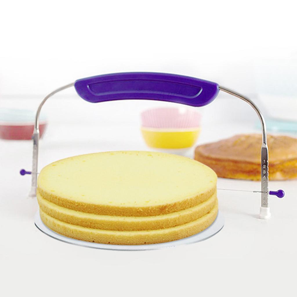 Stainless Steel Saw Adjustable Wire Cake Slicer Cutter Baking Leveler