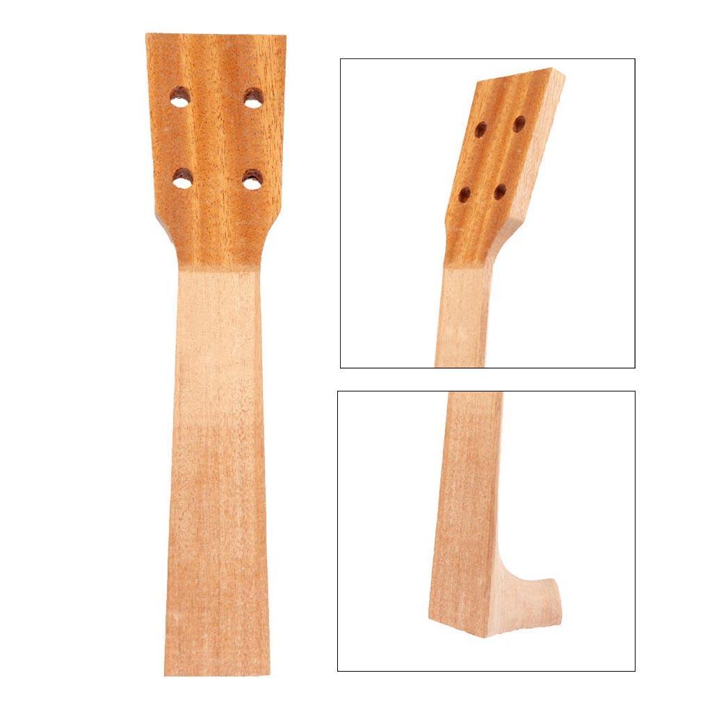 DIY Ukulele Neck Unfinished for 21inch Soprano Ukulele Hawaii Guitar Parts