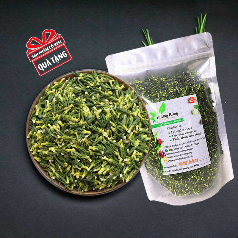 Trà tim sen, tâm sen 500g tự nhiên nguyên chất, loại xanh đẹp nguyên tim