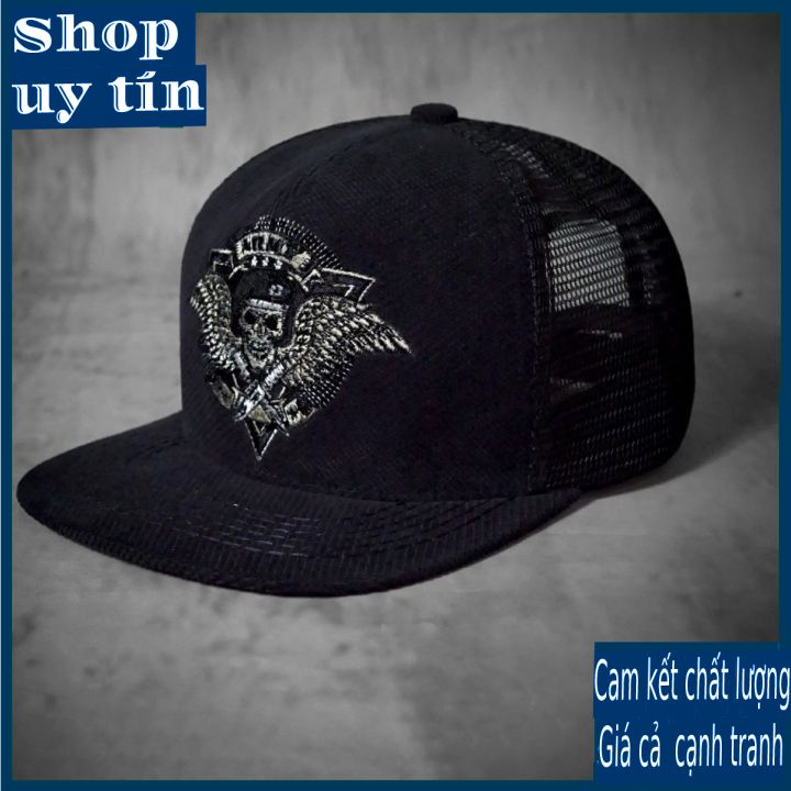 Freeship - MŨ NÓN KẾT LƯỠI TRAI SNAPBACK MILI XANH ĐEN CÁ TÍNH THỜI TRANG NAM NỮ CAO CẤP