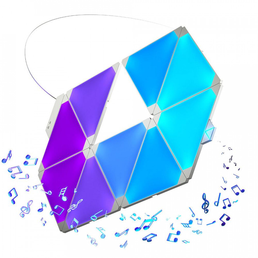 Bộ đèn thông minh Nanoleaf Aurora Rhythm - 9 miếng