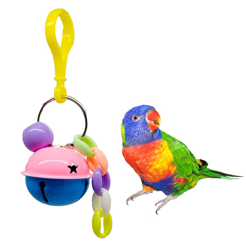 Bird Parrot Toys Hanging Bell Pet Bird Cage Hammock Swing Toy Type 1