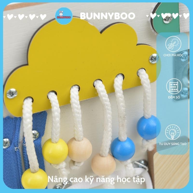 Bảng bận rộn học liệu Montessori giúp bé thông minh BUNNYBOO 29*39cm