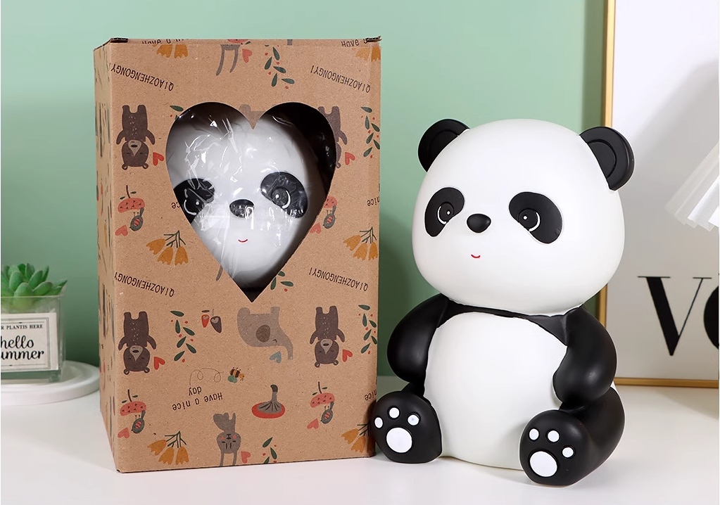 Ống Tiết Kiệm Heo Đất Panda Gấu Trúc Ngồi Dễ Thương