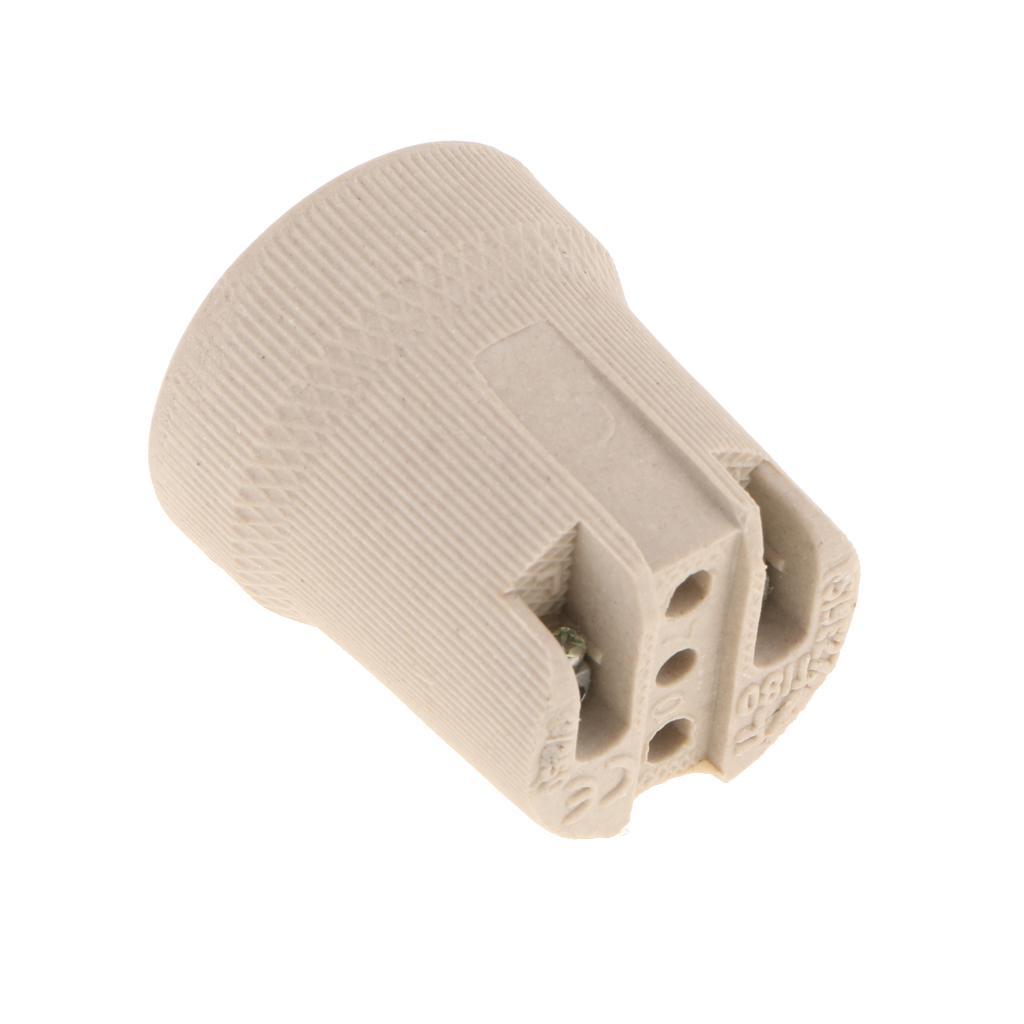 2x Heat Resistant Lamp Holder Socket Lighting for Light Bulb Down Light