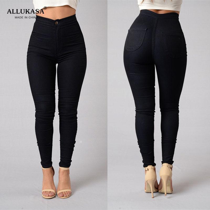 Plus Kích Thước Quần Ôm Nữ Chân, Bàn Chân Quần, đen Trắng Phong Cách Mới Cotton Túi Ôm Denim Quần Legging Nữ