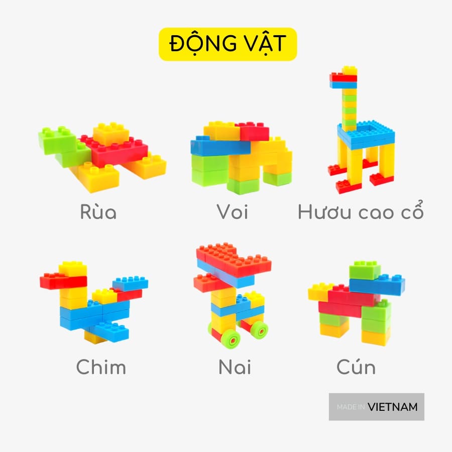Đồ Chơi Xếp Hình Sáng Tạo Hàng Việt Nam Giúp Trẻ Phát Triển Trí Tuệ