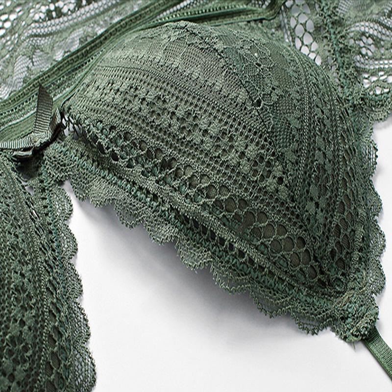 Không Có Dây Bộ Áo Ngực Ren Bralette Quần Lót Chất Lượng Cao Đẩy Lên Áo Thời Trang Áo Ngực Và Quần Bộ Gợi Cảm quần Lót Ren Nữ