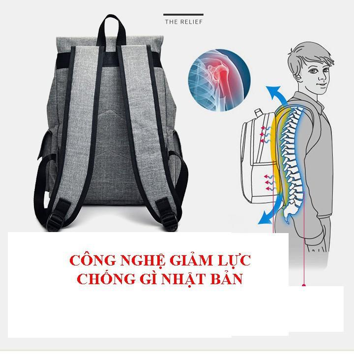 Balo Nam Nữ OHAZO Thời Trang, Sành Điệu Cho Học Sinh, Sinh Viên & Tặng Ngay Cáp Sạc USB Tiện Lợi