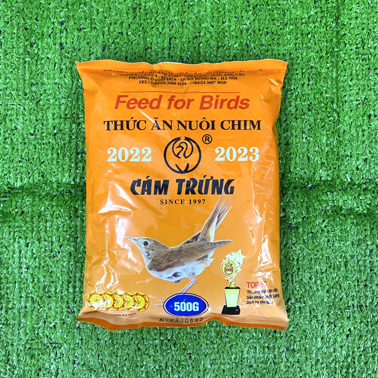 Cám trứng Ba Vì Since 1997  Chính Hãng Gói 500g Dùng Chung Cho Các Loài Chim, Làm Mồi Câu Cá