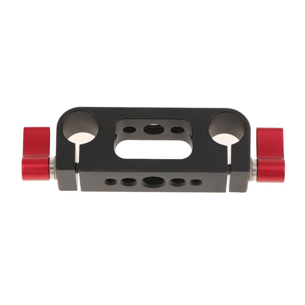 Aluminum Rod Clamp 15mm Railblock For DSLR 15mm Rail Rig Rod Support System