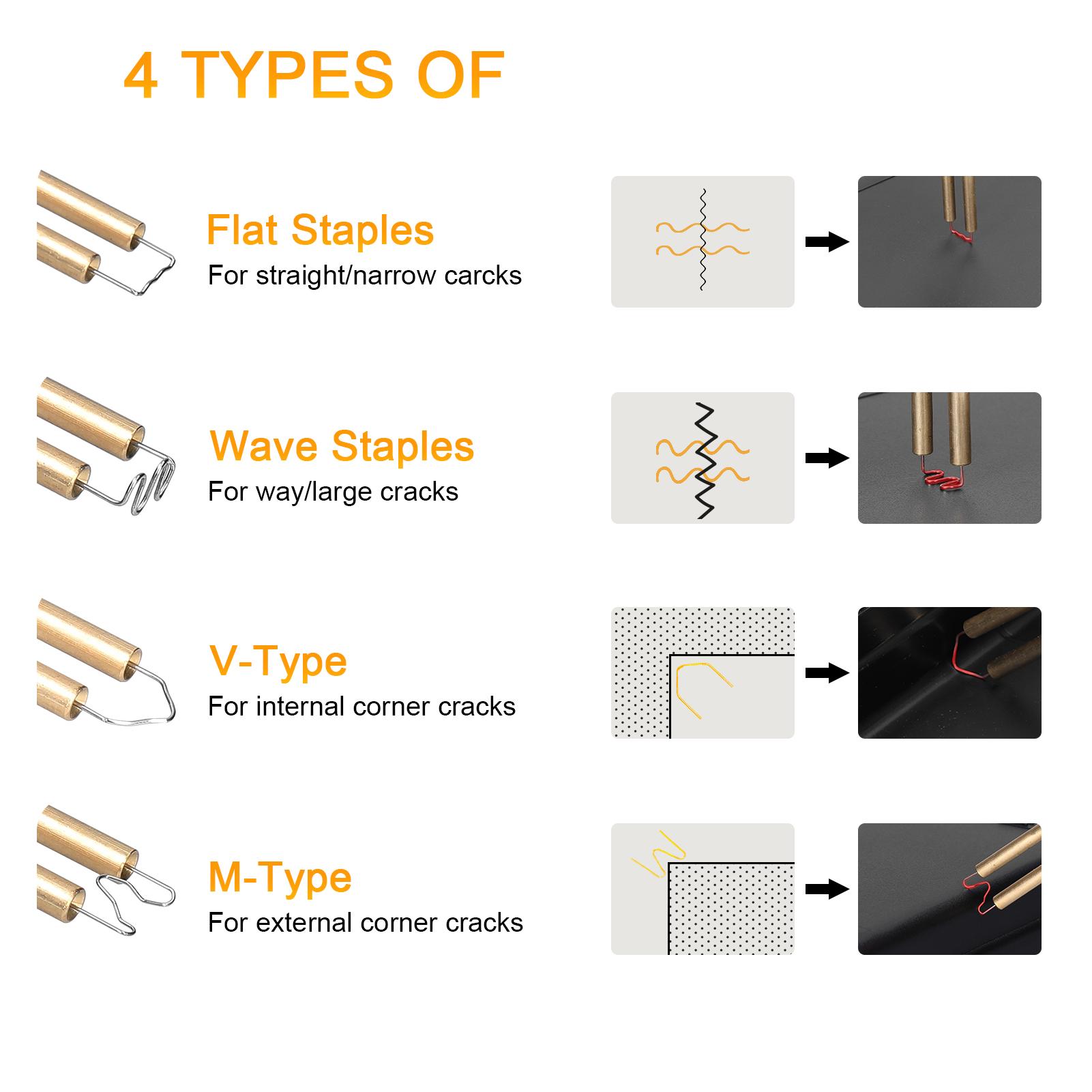 Cản xe dây hàn cho máy hàn nhựa Máy hàn nhựa Studs Máy sửa chữa ngoại hình nhựa Bộ ghim Bộ hàn sửa chữa Bộ ghim cắt sẵn tiêu chuẩn