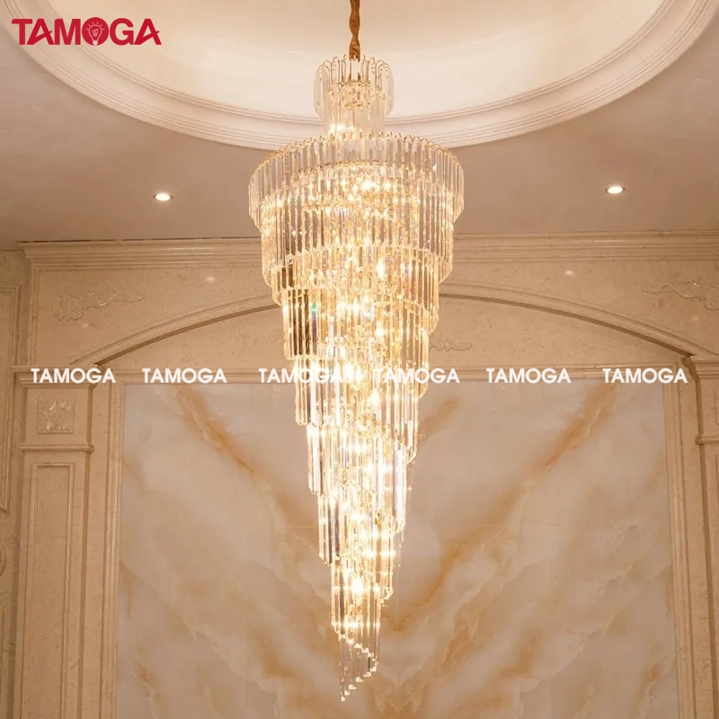 Đèn thả vòng phòng khách pha lê TAMOGA ISA MS011
