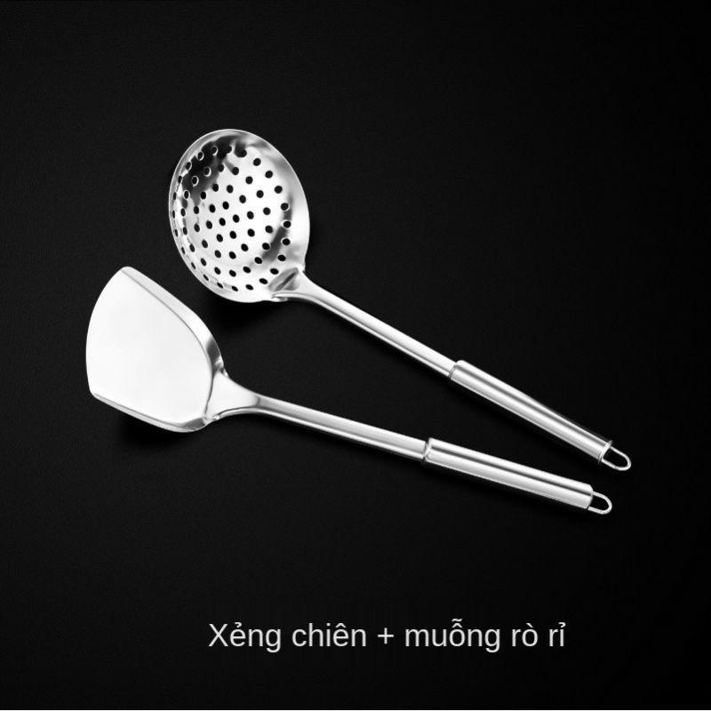 Xẻng - vá - sạn lật chiên xào đồ ăn inox sáng bóng cao cấp