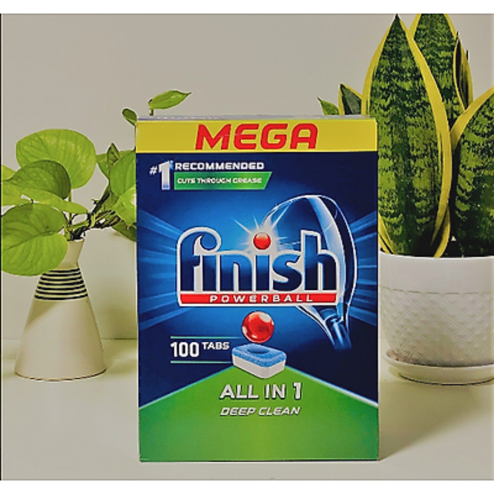 Hộp 100 viên rửa chén Finish All In 1 Dishwasher Tablets PTT04592