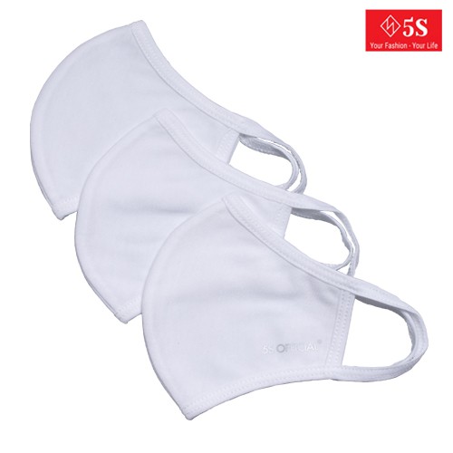 Khẩu Trang Vải Cotton 2 Lớp 5S Chính Hãng, Thông Thoáng, Kháng Khuẩn Cực Tốt