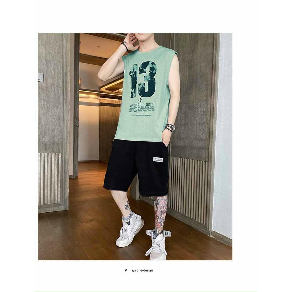 Đồ bộ nam nữ ba lỗ chất vải thun mè co giãn 4 chiều cực hot