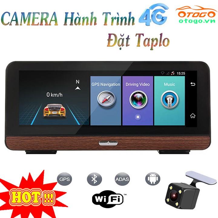 Camera Hành Trình Để Taplo Kết Hợp Camera Lùi, 4G