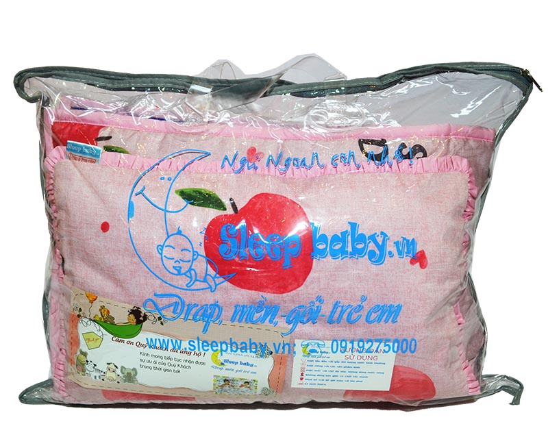 Bộ 4 món ga gối Sleep Baby  Sweet Apple - F211