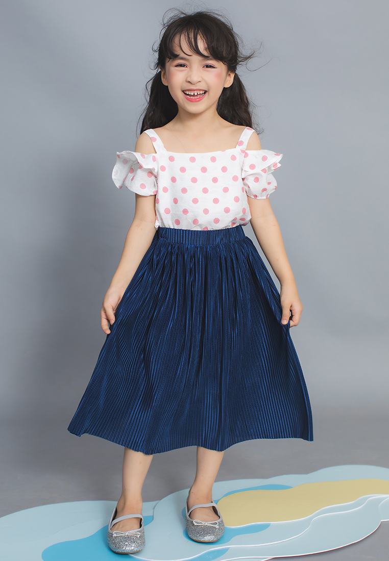 Áo 2 dây chấm bi hồng Lovekids - SS2019 - 4Y