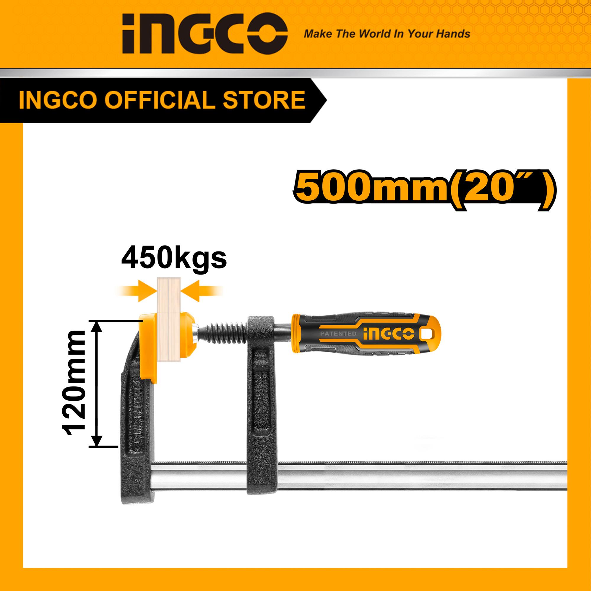 Kẹp gỗ chữ F INGCO cao cấp nhiều size ( Vam Kẹp Gỗ Chữ F ) F 120* HFC021