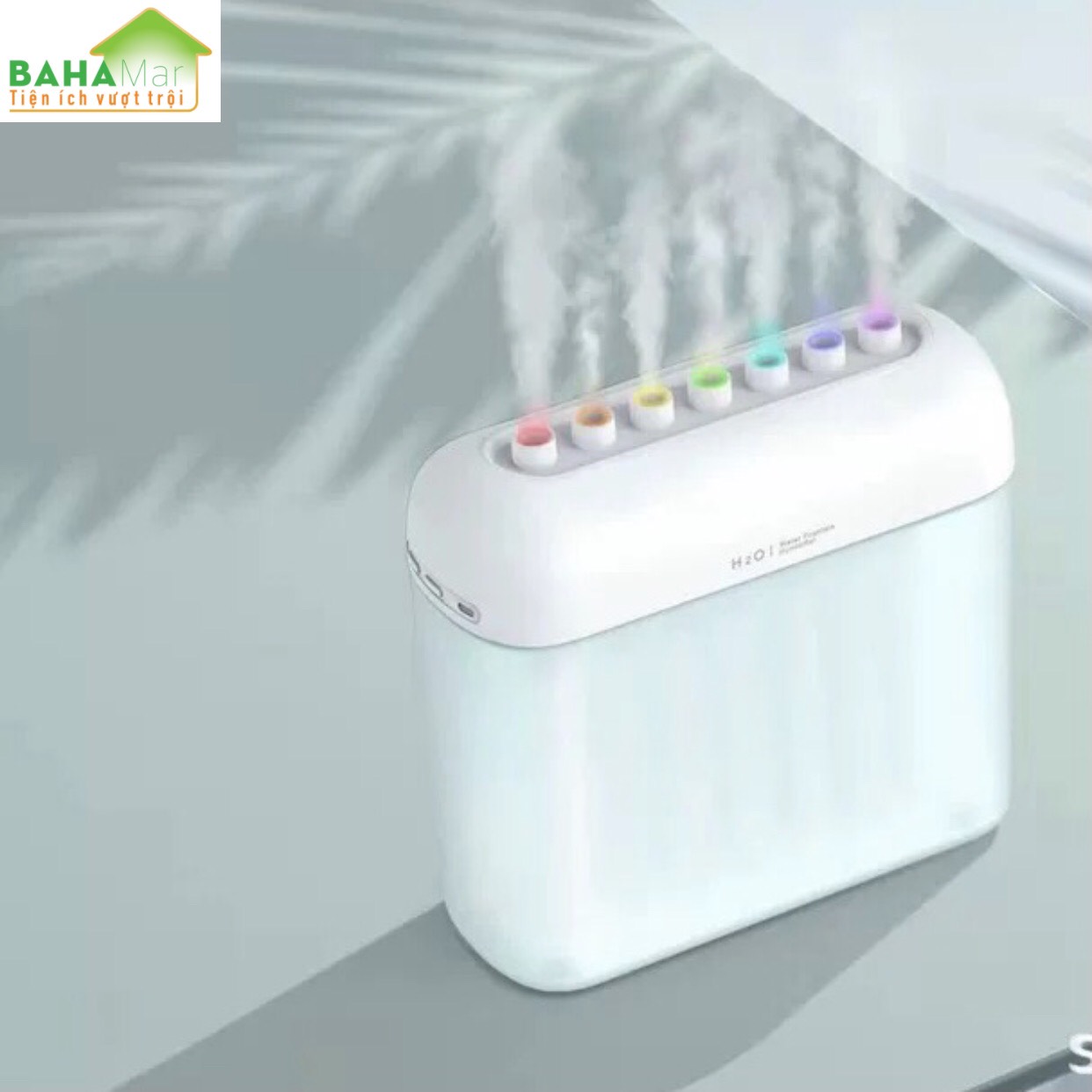 MÁY TẠO ẨM PHUN SƯƠNG 7 MÀU CAO CẤP đài phun 7 màu với công nghệ Hàn Quốc