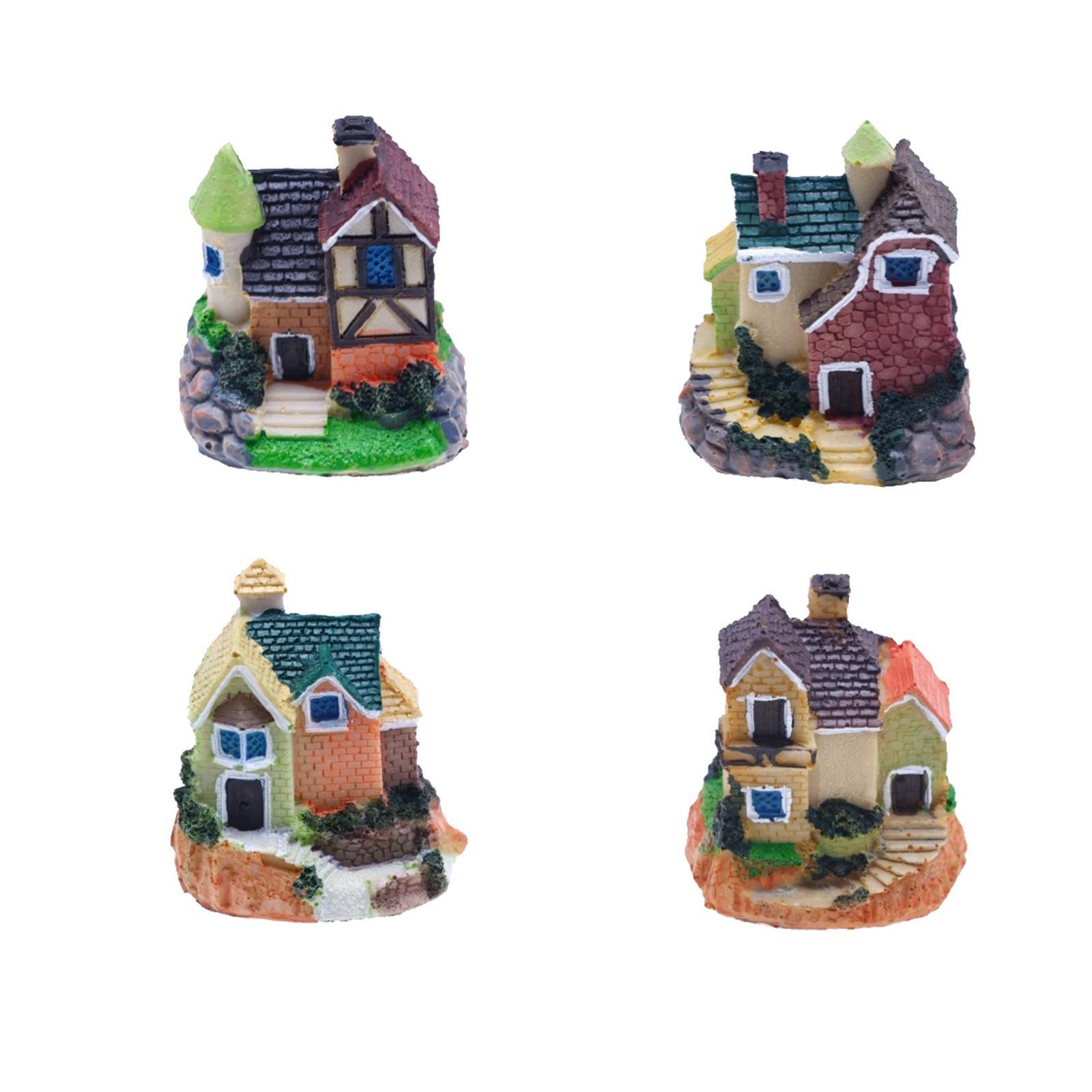 Mini Fairy Garden House Micro Landscape Miniature House DIY for Outdoor Home