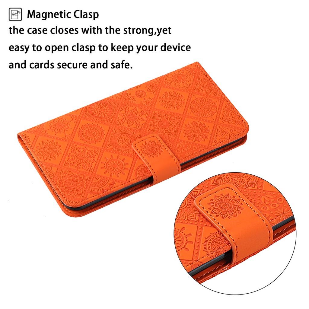 Ốp điện thoại nắp lật có ngăn đựng thẻ phong cách dân tộc cho OPPO Realme 5/ 5i/ 6i Realme 5 Pro Realme 8 / 8 Pro 4G Realme 8 5G