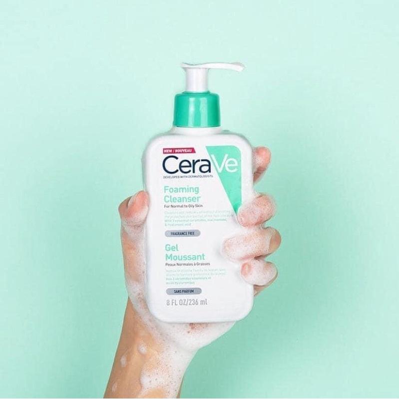Sữa Rửa Mặt Cho Da Dầu Cerave Foaming Facial Cleanser For Normal To Oily Skin 476ml - Hee's Beauty